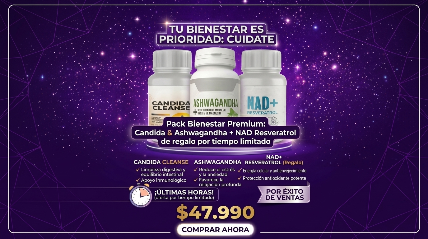 Doble Pack CANDIDA & ASHWAGANDHA + NAD PLUS DE REGALO - ¡HASTA AGOTAR STOCK!