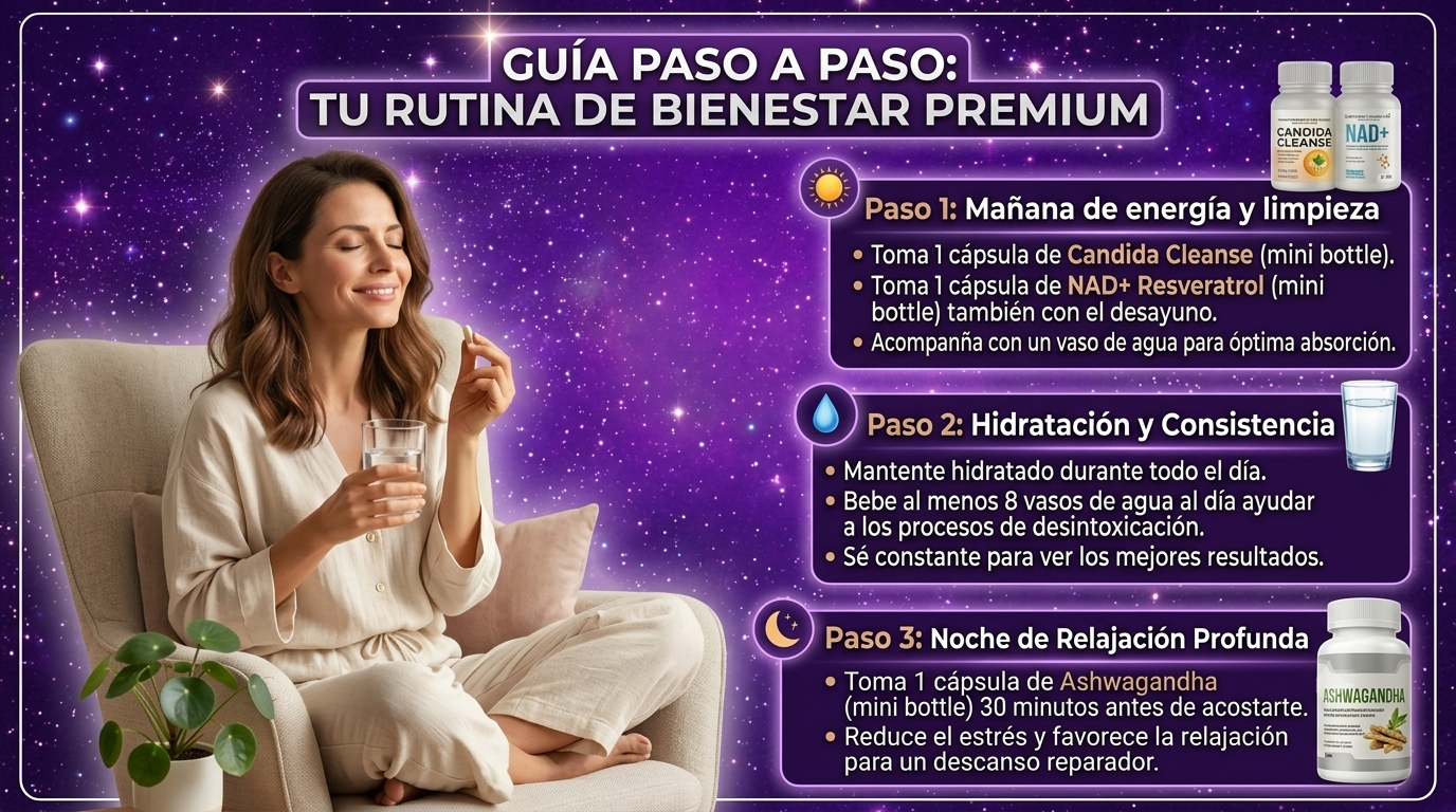 Doble Pack CANDIDA & ASHWAGANDHA + NAD PLUS DE REGALO - ¡HASTA AGOTAR STOCK!