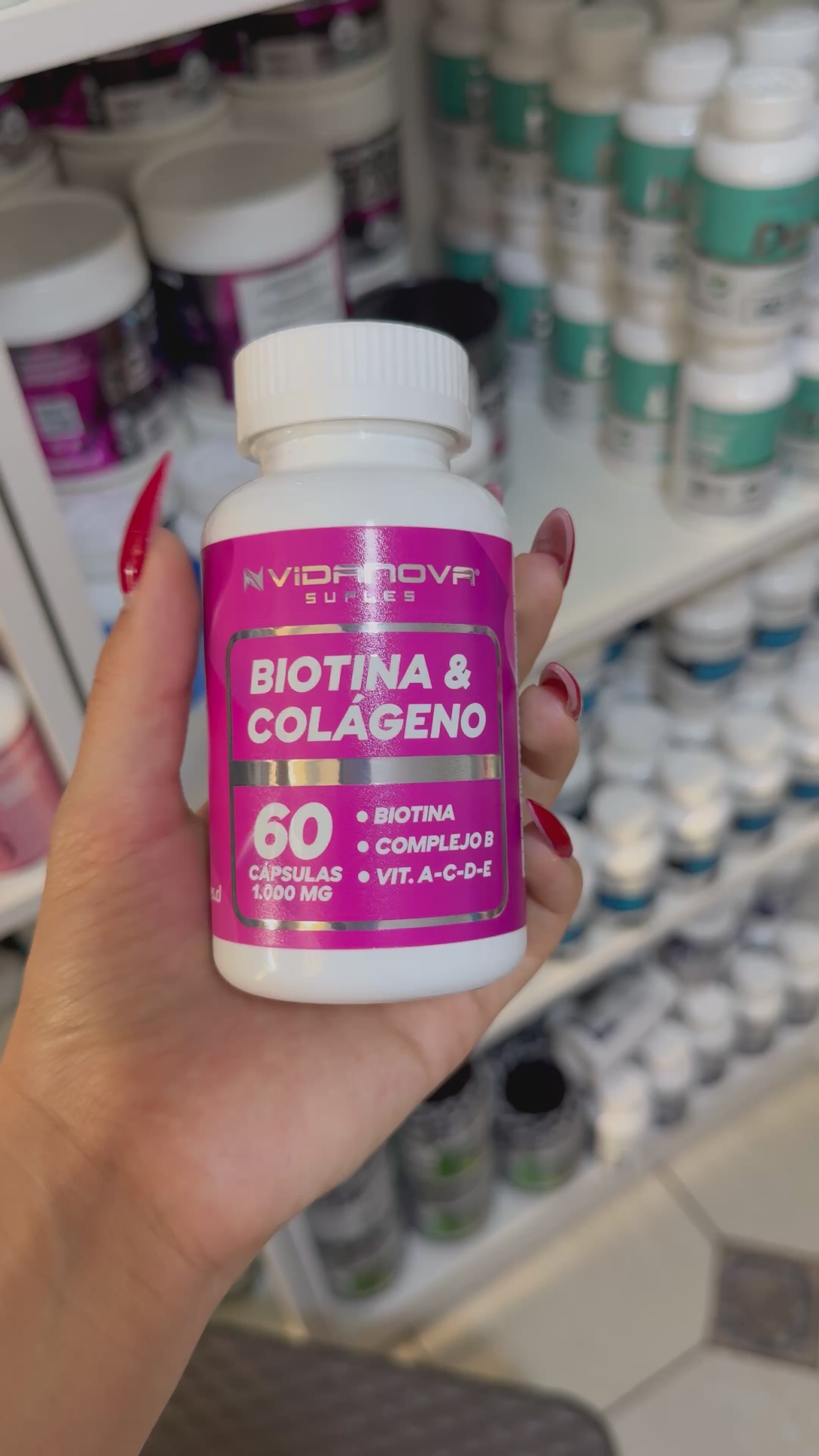 BIOTINA + COLÁGENO 1000MG 60CAPS - ¡30% OFF!